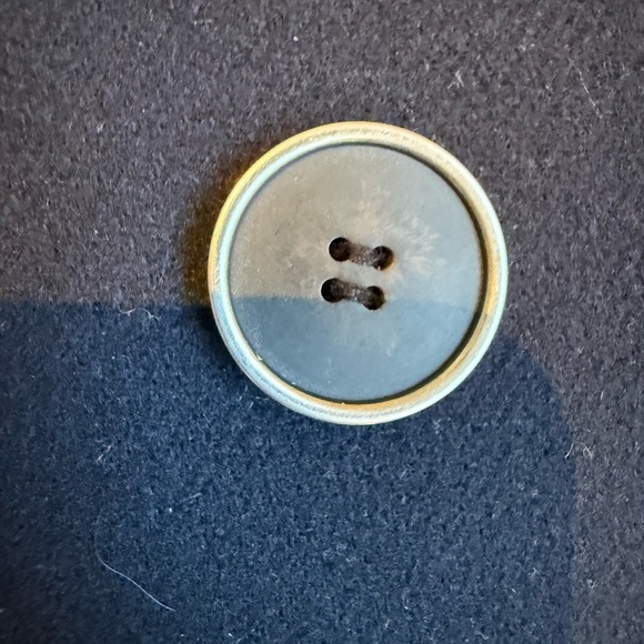 MACKAGE ELODIE MILITARY NAVY WOOL LONG COAT MEAGAN MARKLE SIZE L but fits Medium - Picture 13 of 16